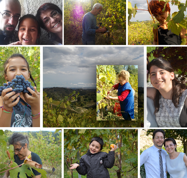 collage di fotografie della famiglia oberto