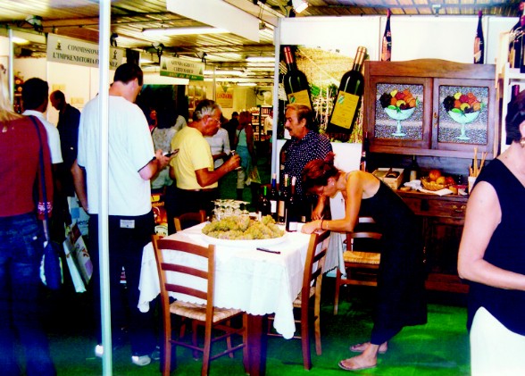 Foto di una degustazione dell'Azienda Agricola Oberto