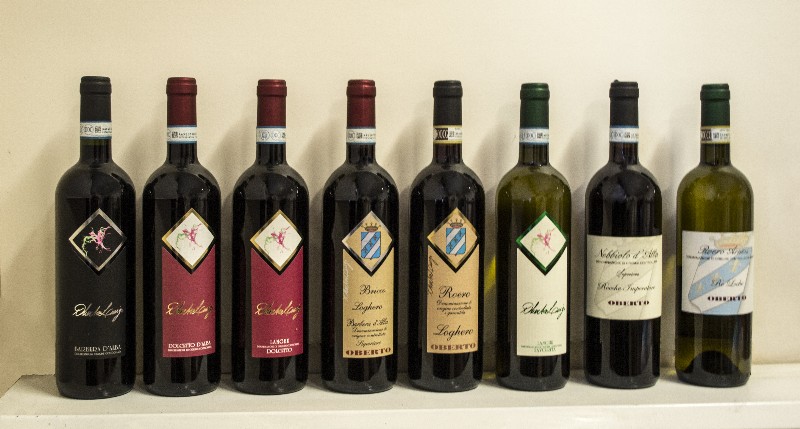 gamma di vini prodotti dall'azienda
